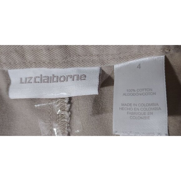 Liz Claiborne Khaki Shorts Golf Size 4 - Picture 10 of 12